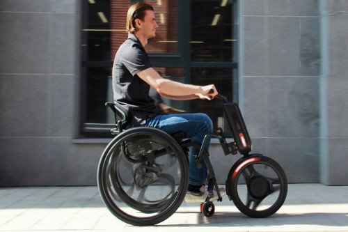 Модные электрические велосипедные крепления зажимы на обычную инвалидную коляску, чтобы запустить его в 20 км / ч!